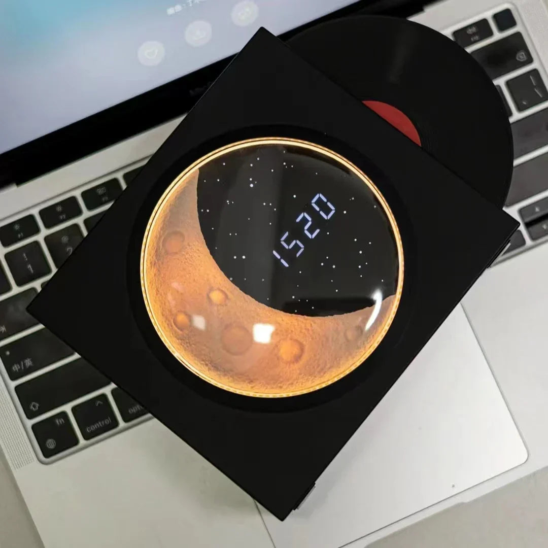 Mondlampe mit Musik und LED-Nachtlicht – Stimmungsbeleuchtung mit Bluetooth-Lautsprecher | Brehn