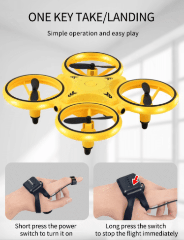 Drohnen-Hand-Quadrocopter (mit LED-Licht und Cool-Loop-Funktion) | Brehn