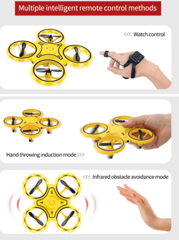 Drohnen-Hand-Quadrocopter (mit LED-Licht und Cool-Loop-Funktion) | Brehn