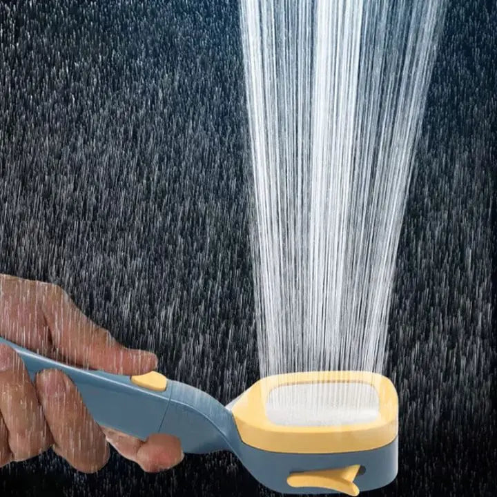Handheld-Dusche mit 4 Sprühmodi & Stopp-Taste – Hoher Druck