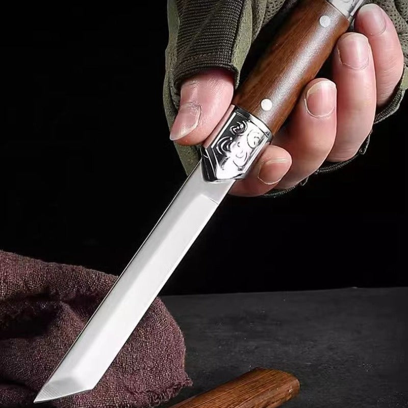 Präzisions-Messer mit elegantem japanischem Holzgriff
