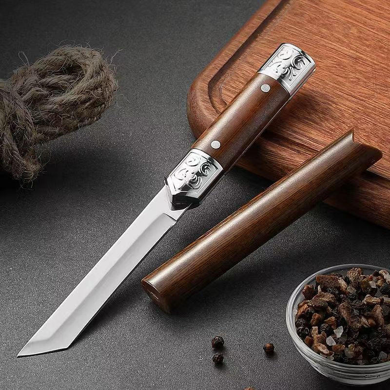 Präzisions-Messer mit elegantem japanischem Holzgriff