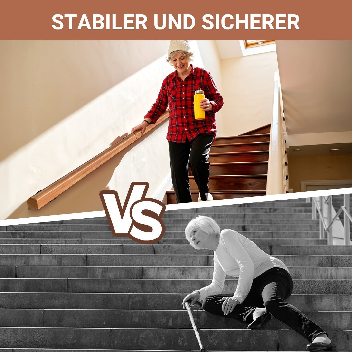Handlauf Treppengeländer Kiefernholz Halbrunde Wood | Brehn