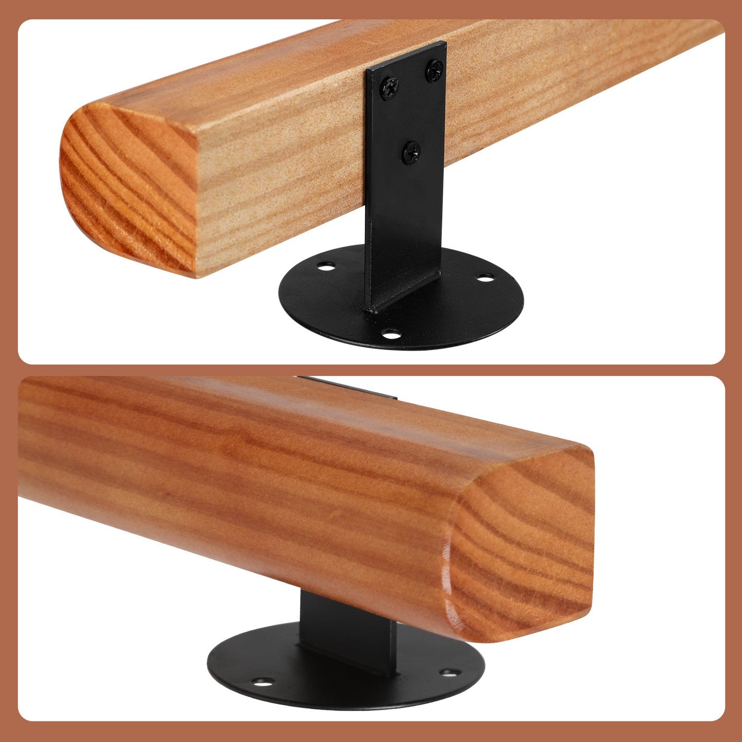 Handlauf Treppengeländer Kiefernholz Halbrunde Wood | Brehn