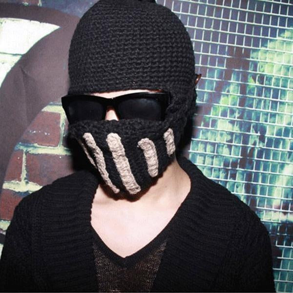 Handgemachte gestrickte Ritterhelm-Mütze | Brehn