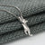 Hängende Katze 925 Silber Halskette | Brehn
