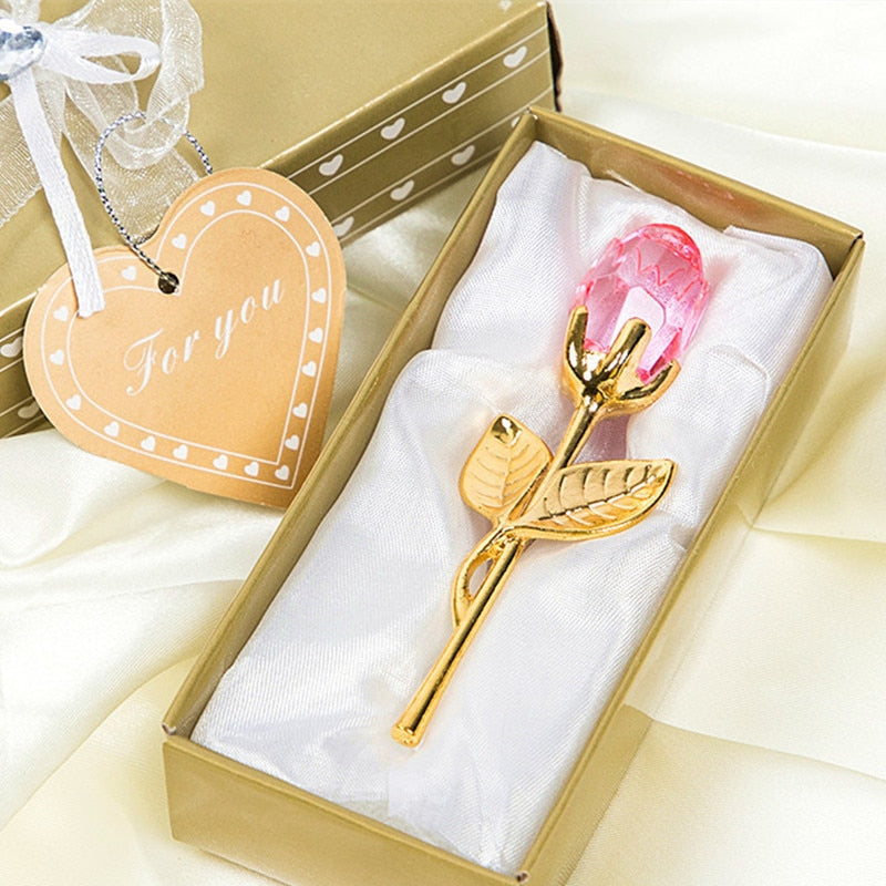 Luxuriöse Kristallrose in Geschenkbox – Valentinstagsgeschenk für Sie