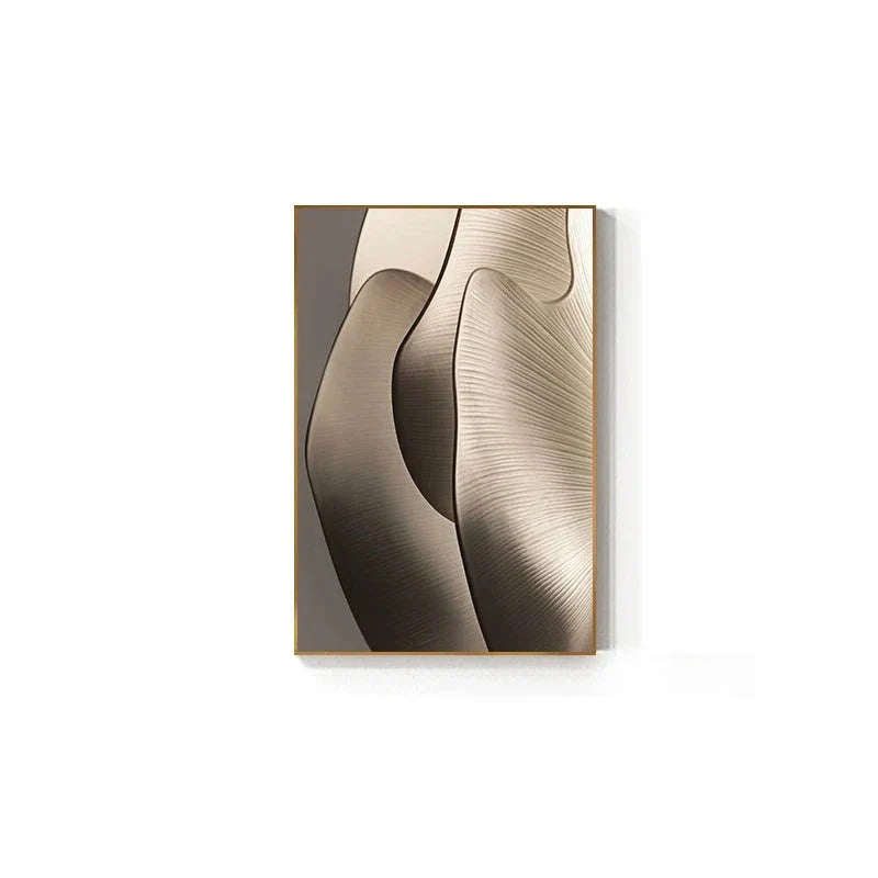 Moderne Ästhetik Abstracte Geometrie Wandkunst Feine Kunst Leinwanddrucke Bilder für luxuriöse Wohnung Wohnzimmer Esszimmer Eingang Foyer Kunst Dekor | Brehn