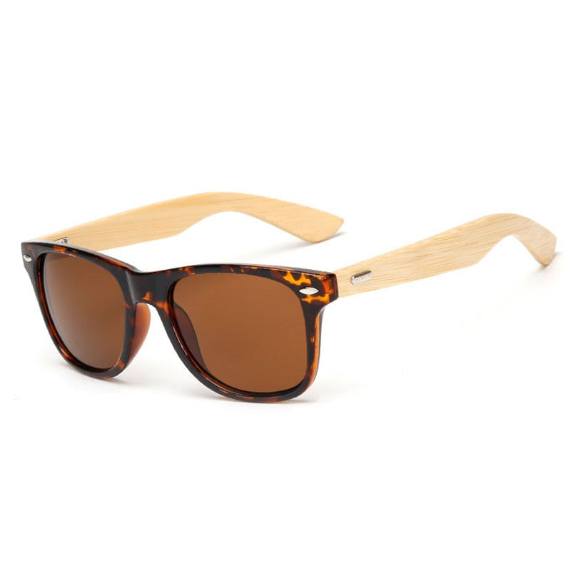 Brehn | Bamboo Retro Holz Sonnenbrille