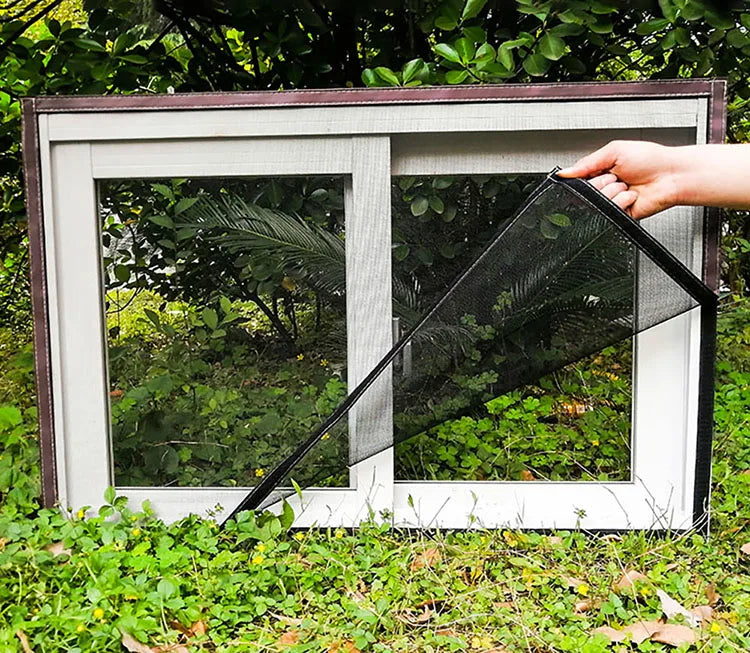 Brehn | Verstellbares unsichtbares waschbares Fensternetz gegen Mücken