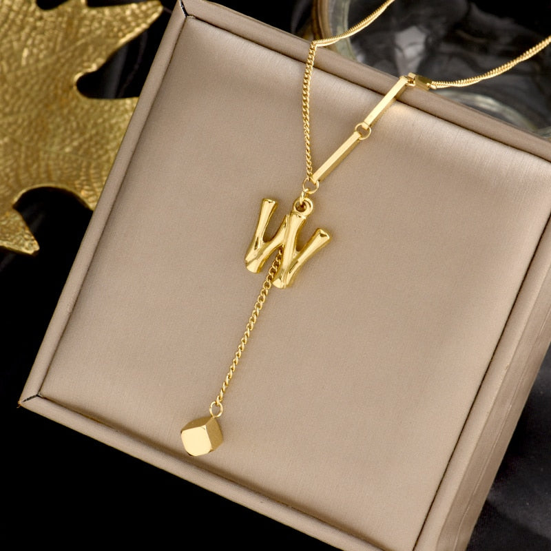 Brehn | Charmante Initialen Buchstaben Halskette