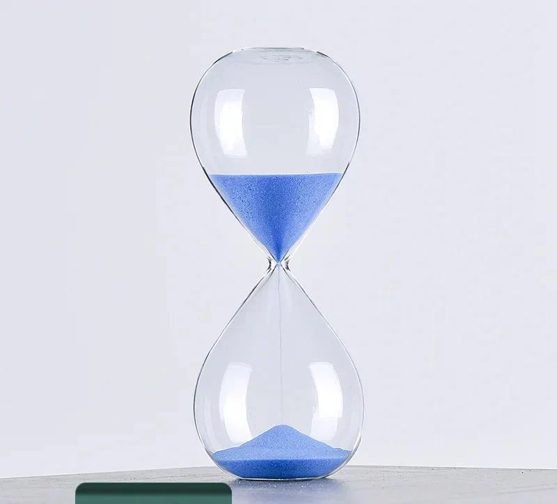 Brehn | Glas Sanduhr Timer | Stilvolle Dekoration mit 5/10/30/60 Minuten Zeitangabe