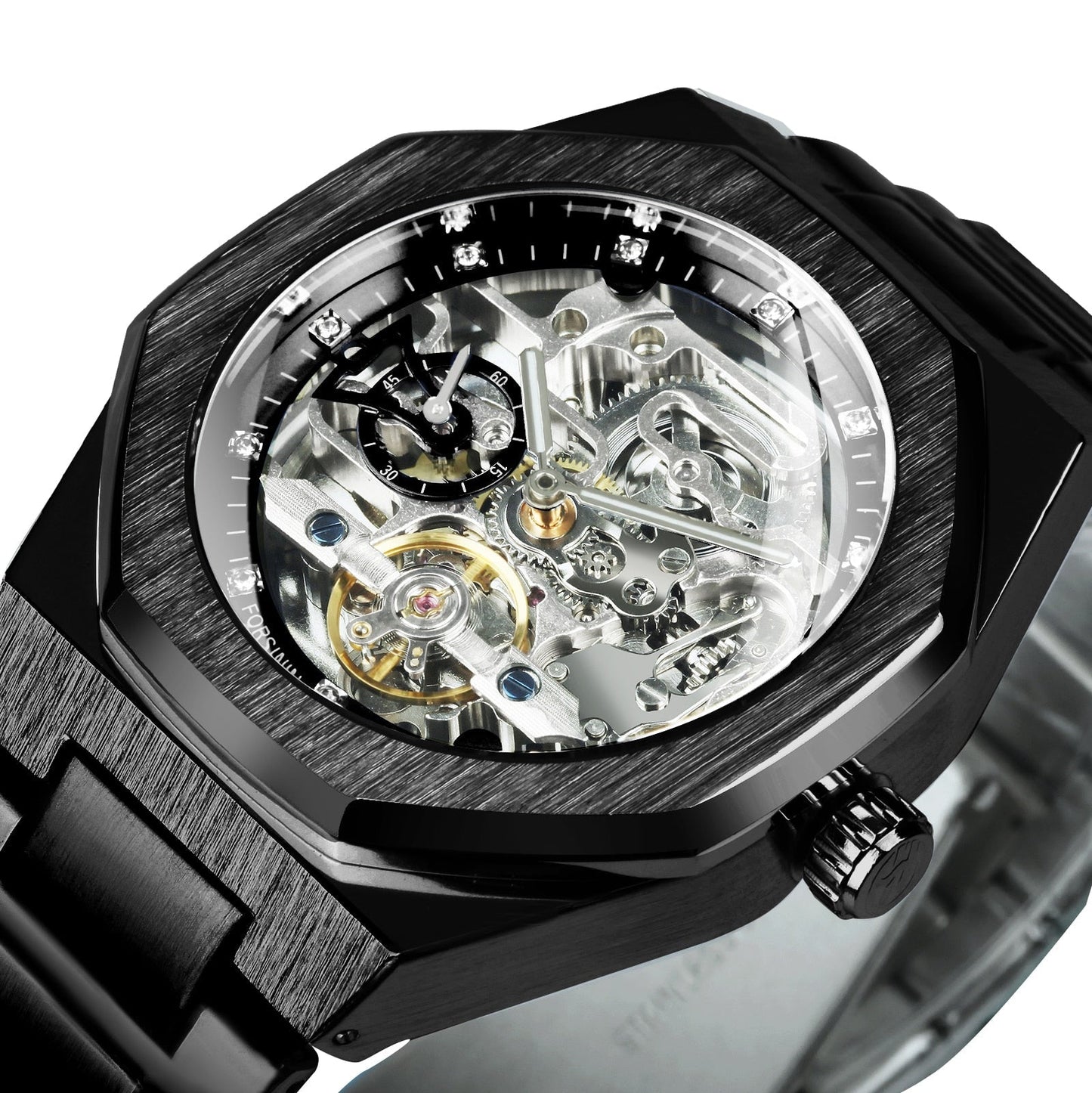 Brehn | Royale Skeleton Mechanische Herren Uhr