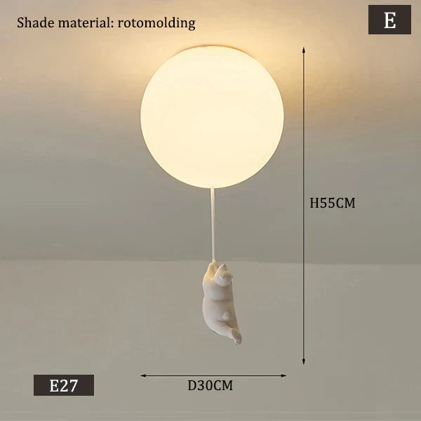 Brehn | Hängende Bären Ballons Lampe