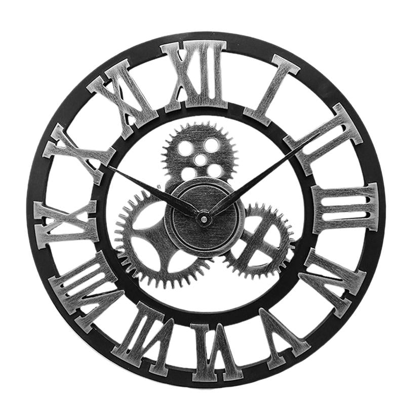Handgefertigte Übergroße 3D Retro Dekorative Wanduhr | Brehn