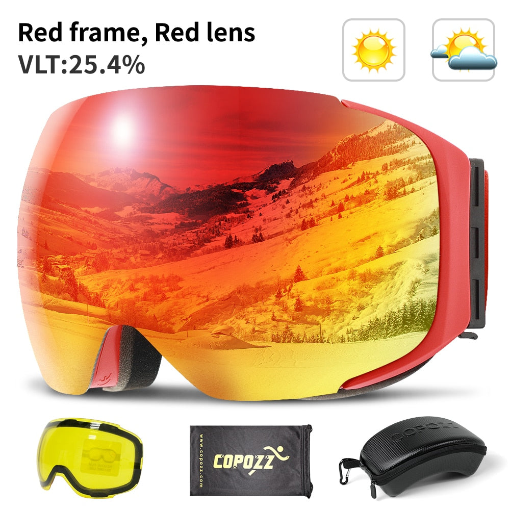 Magnetische UV-Schutz Anti-Beschlag Ski-Schutzbrille | Brehn