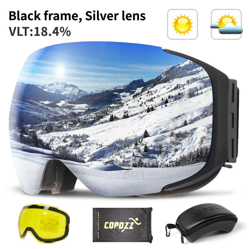 Magnetische UV-Schutz Anti-Beschlag Ski-Schutzbrille | Brehn