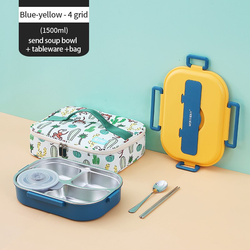 Edelstahl Mehrfach-Compartments Kinder Lunchbox | Brehn