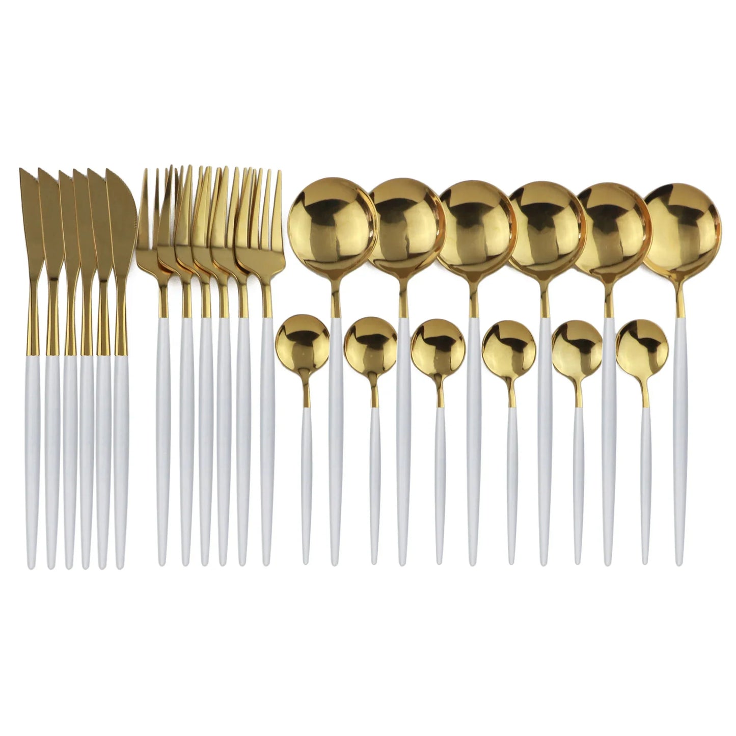 Brehn | Luxus Schwarz-Gold Edelstahl Besteckset - für Elegante Mahlzeiten