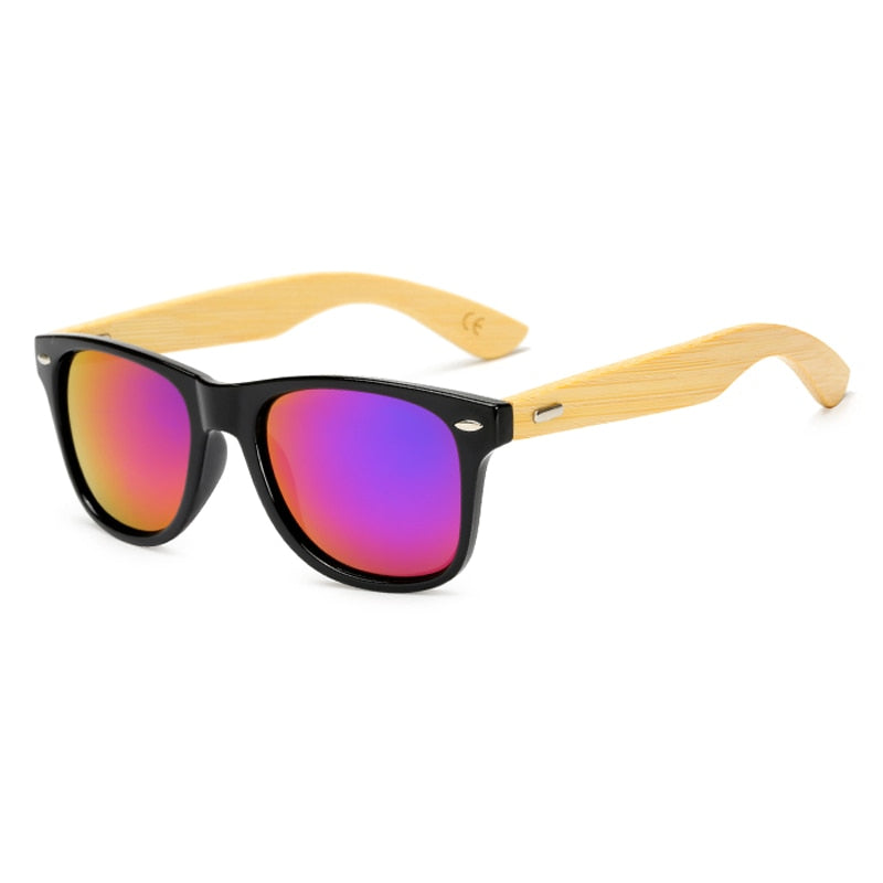 Brehn | Bamboo Retro Holz Sonnenbrille