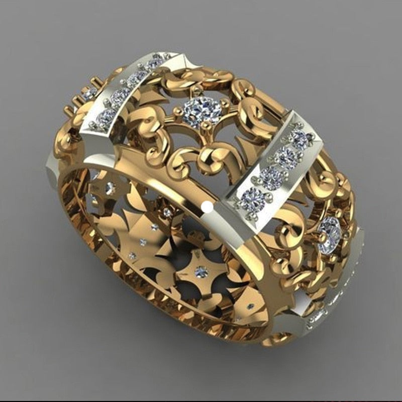 Brehn | Geometrischer Ethnischer Zirkon Stärke Ring