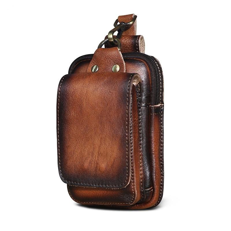 Hochwertige Herren-Bauchtasche aus Leder