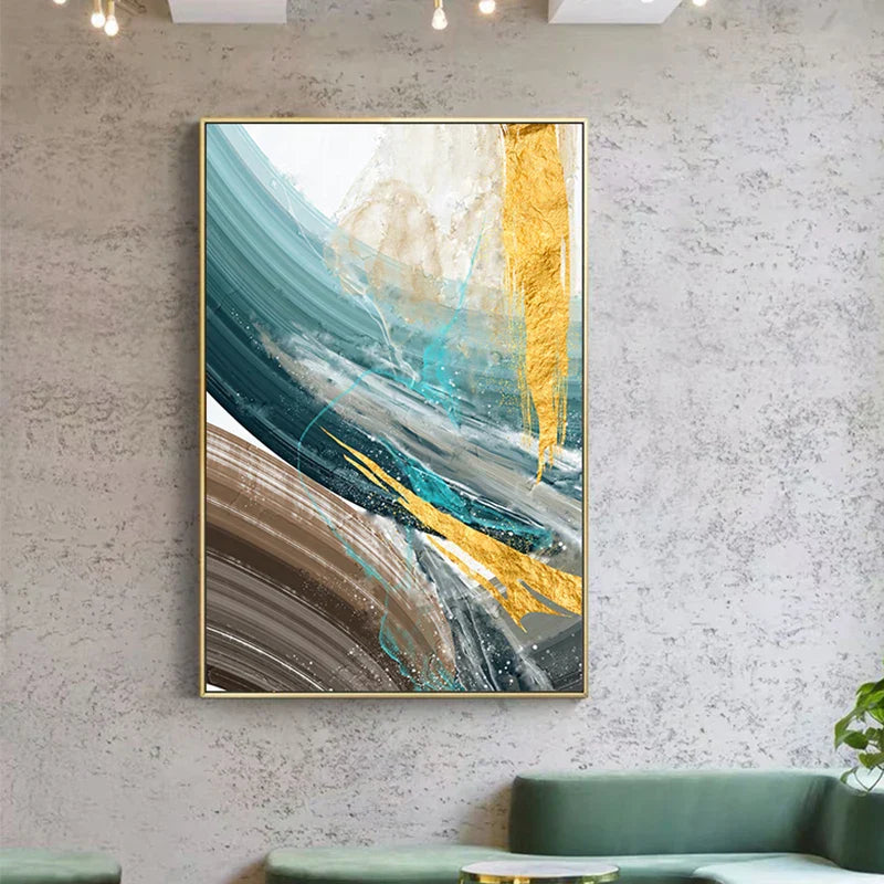 Abstracte grüne braune Farbexplosion Wandkunst Fine Art Leinwanddrucke moderne Farben Bilder für Wohnzimmer Esszimmer zeitgenössische Wohnkultur | Brehn