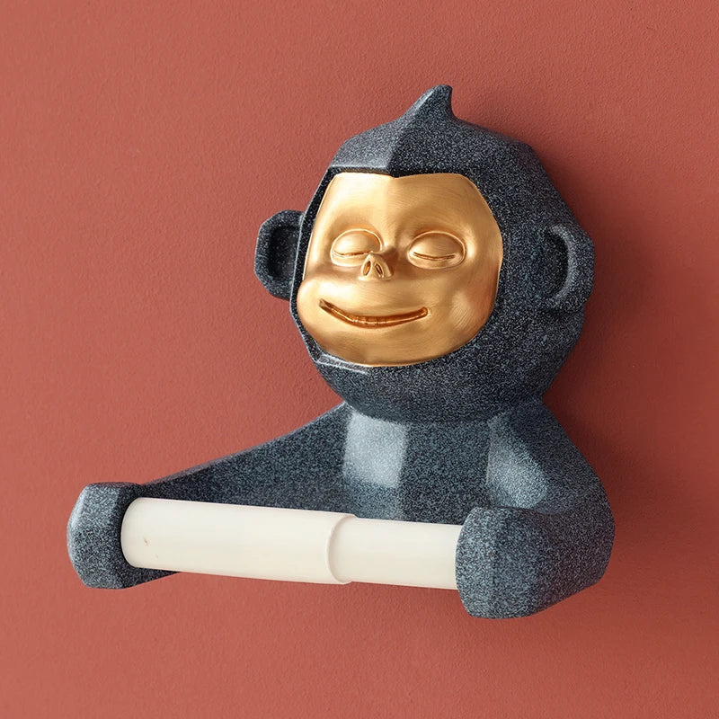 Brehn | Happy Monkey Harz Toilettenpapierhalter
