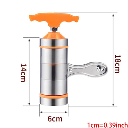 Handbetriebene Nudelzauberer Pasta Maker aus Edelstahl
