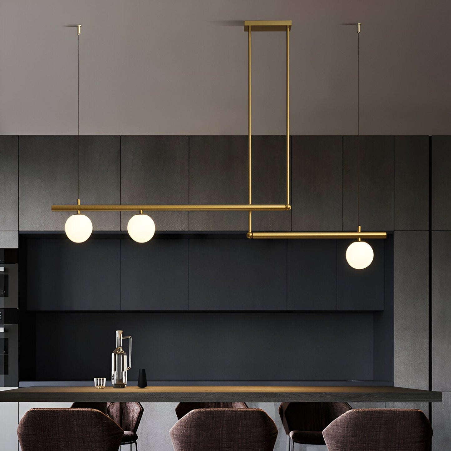 Brehn | Nordic Glass Linear Luxus Pendelleuchte