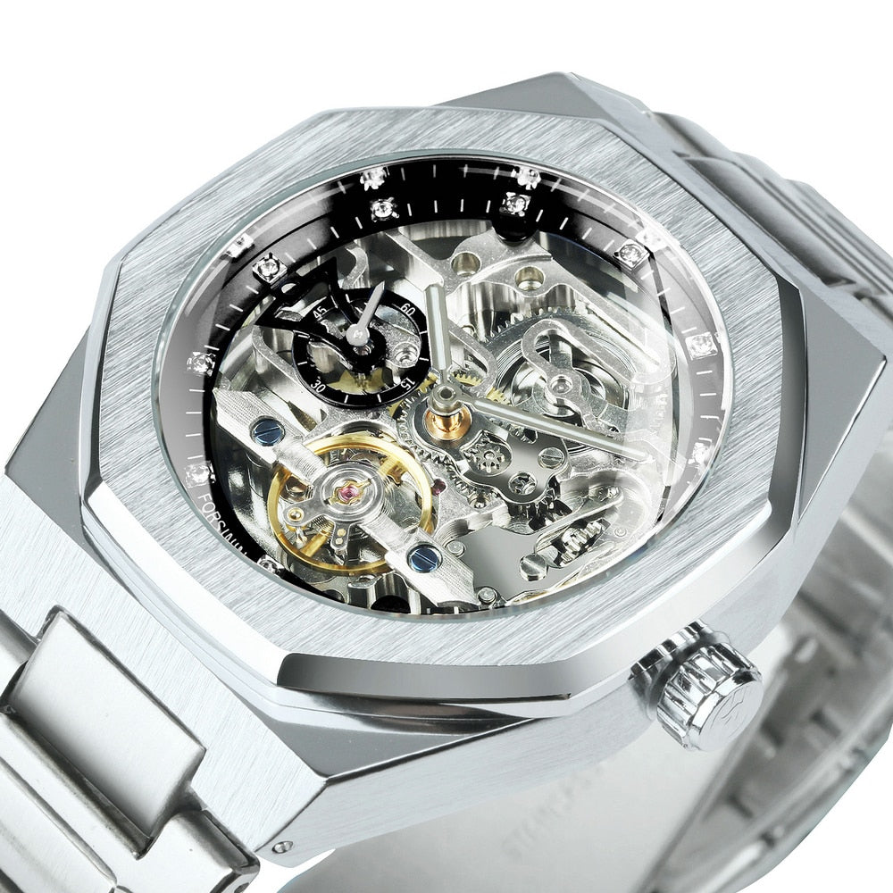 Brehn | Royale Skeleton Mechanische Herren Uhr
