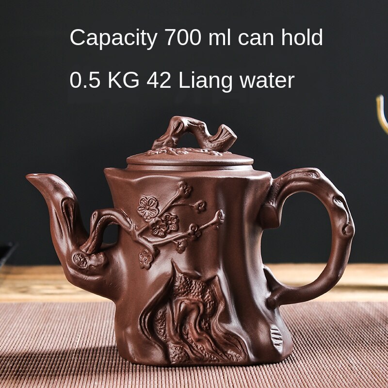Brehn | Große Kapazität Haushalt Handgemachte Lila Sand Teekanne Chinesische Teegeschirr Yixing Zisha Zhu Ton Ball Filter Blase Teekanne Mond Topf