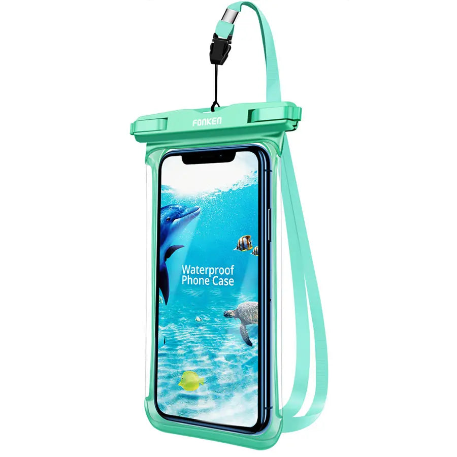 Brehn | Wasserdichte Smartphone-Hülle DryVault | Vollsicht-Design | Seitlich bedienbar | Mit Trageband