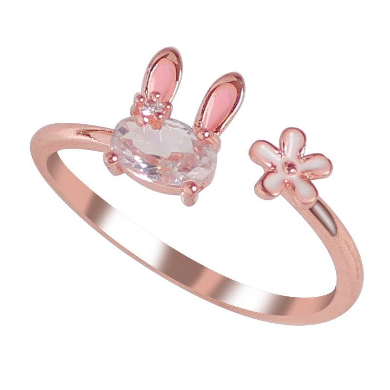 Brehn | Magischer Strahlender Hasen Charm Ring