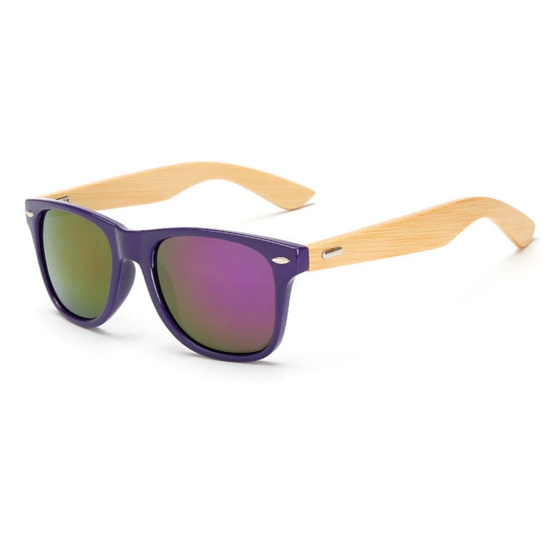 Brehn | Bamboo Retro Holz Sonnenbrille