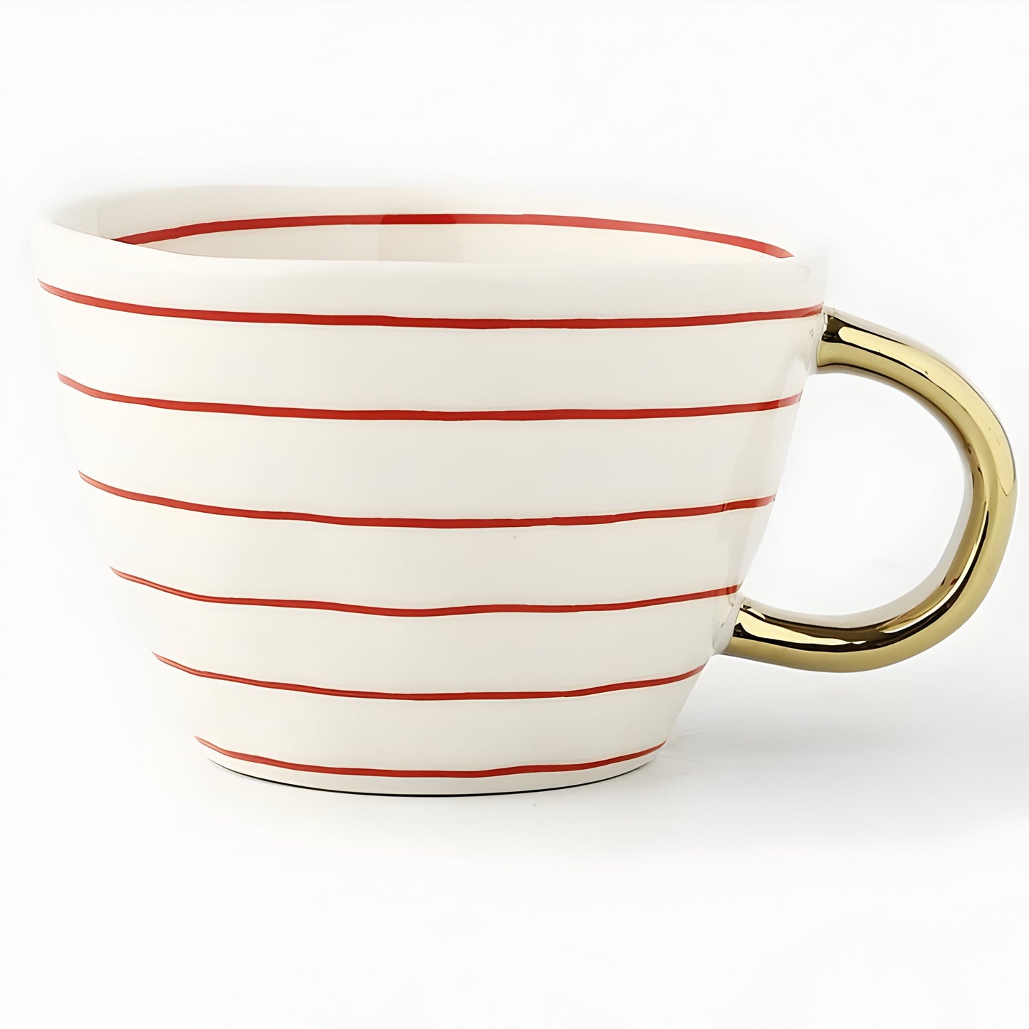 Keramikbecher mit geometrischem Design – Stilvoll und modern | Ideal für Kaffee oder Tee