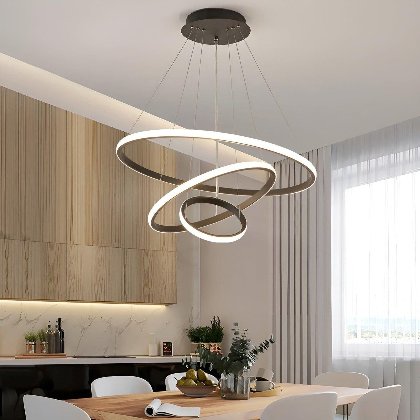 LED-Pendelleuchte mit Balldesign – Modern und Eleganz | Ideal für Wohnzimmer oder Esszimmer | Brehn