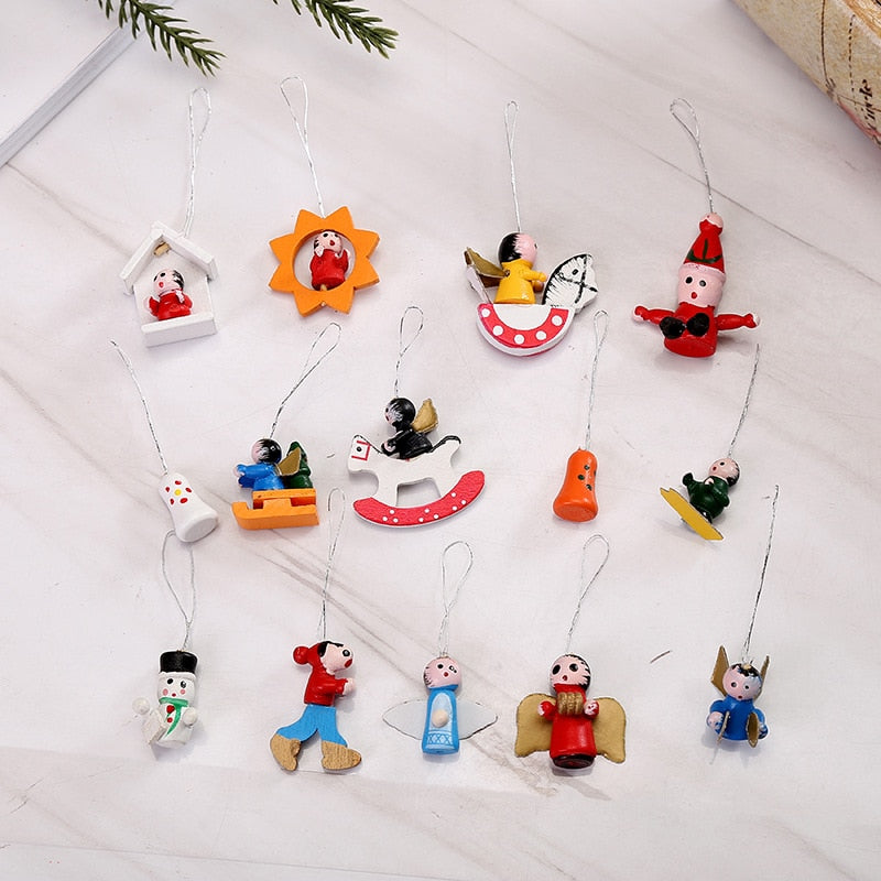 Brehn | 48pcs Santa's Runners Holz Deko Set