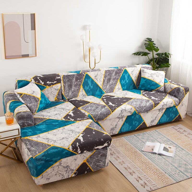 Modern rutschfeste bunte elastische Sofabezug | Brehn