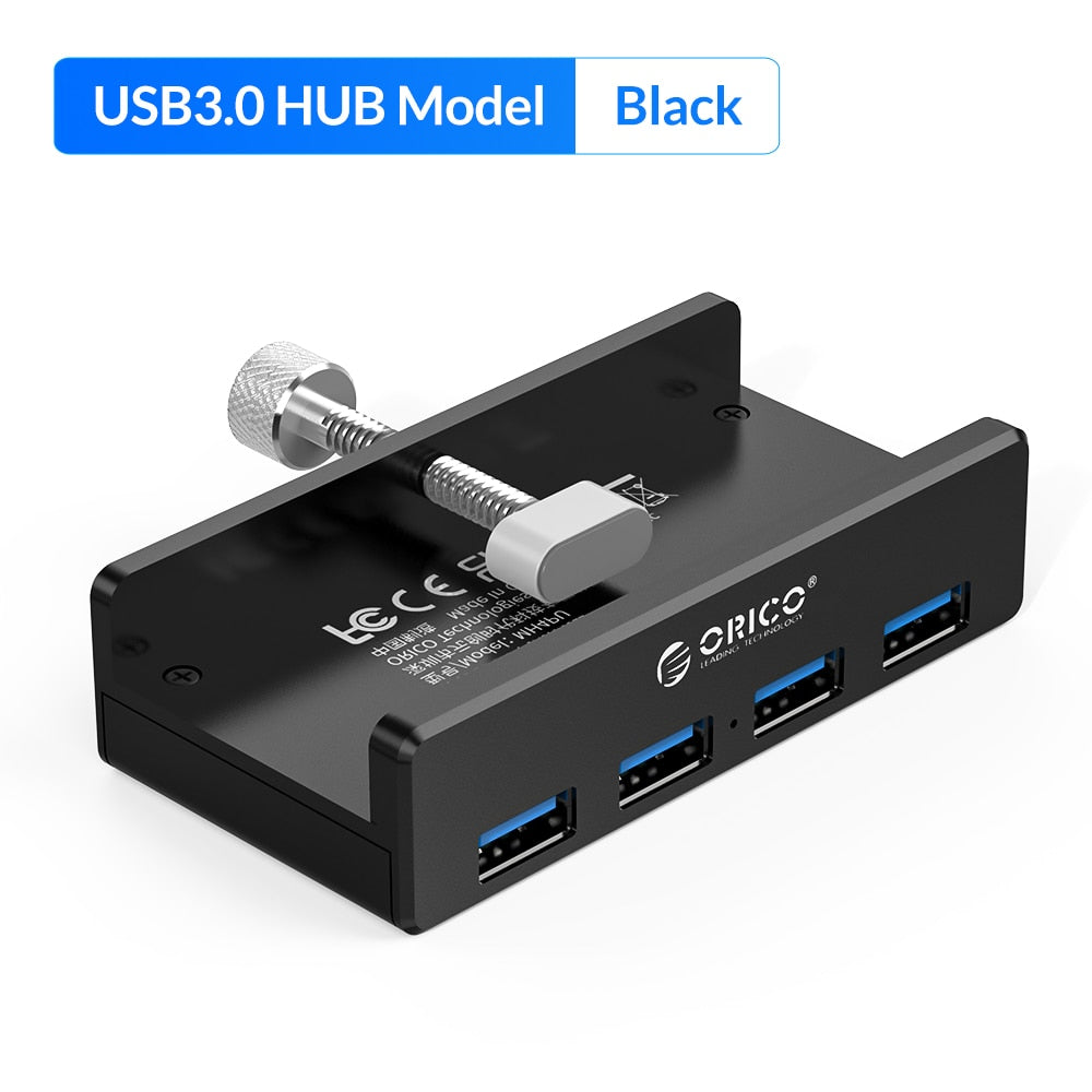 4-Port-Clip-Typ-USB-3.0-Aluminium-Hub | Brehn