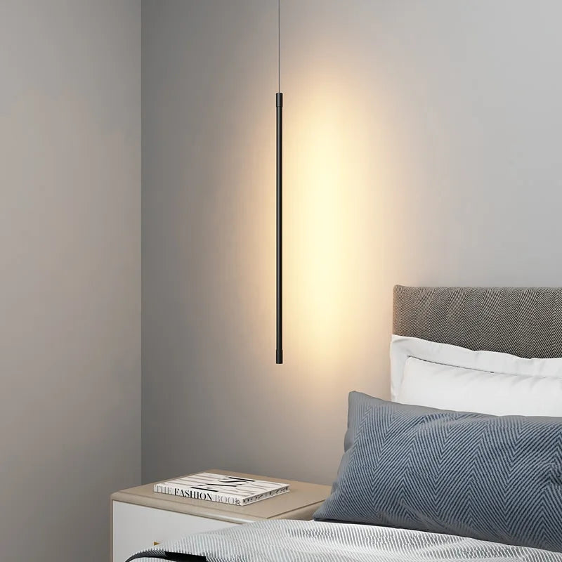 Brehn | Nordic LED Pendelleuchte: Minimalistisches Design mit kreativen Linien, perfekt für das Schlafzimmer, Essbereich