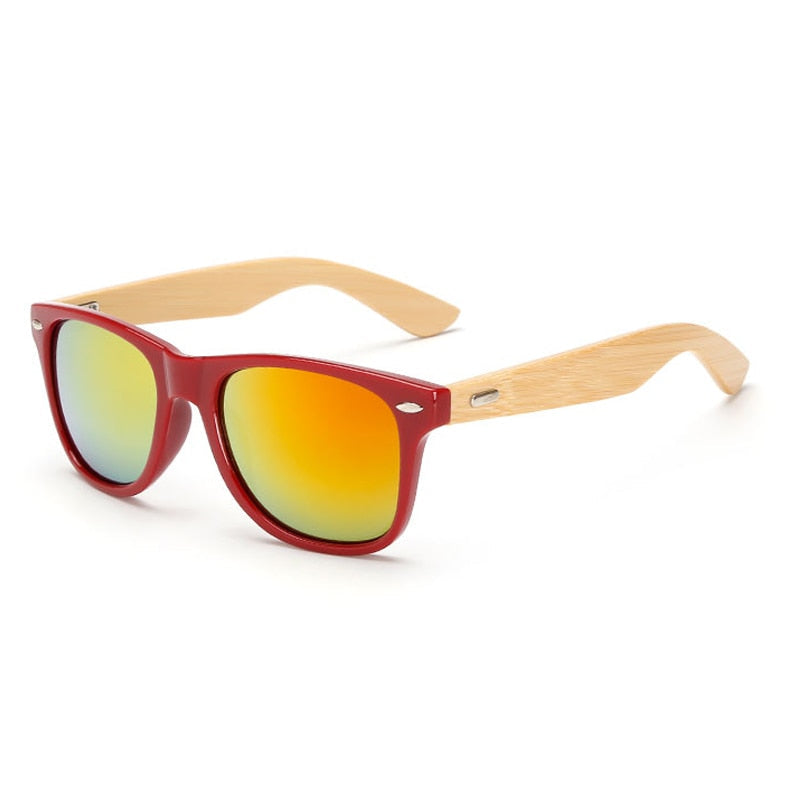 Brehn | Bamboo Retro Holz Sonnenbrille