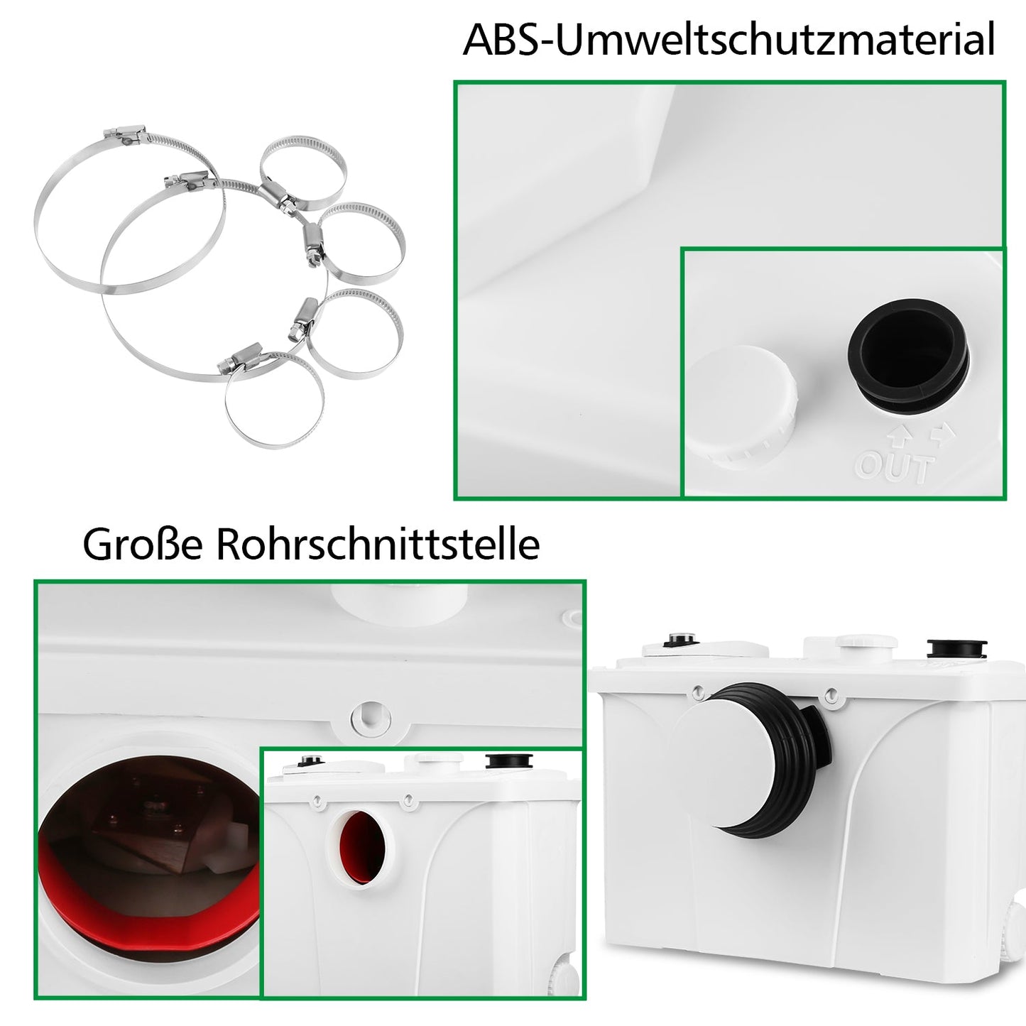 Hebeanlage Fäkalienpumpe 700W 190 L/min | Brehn
