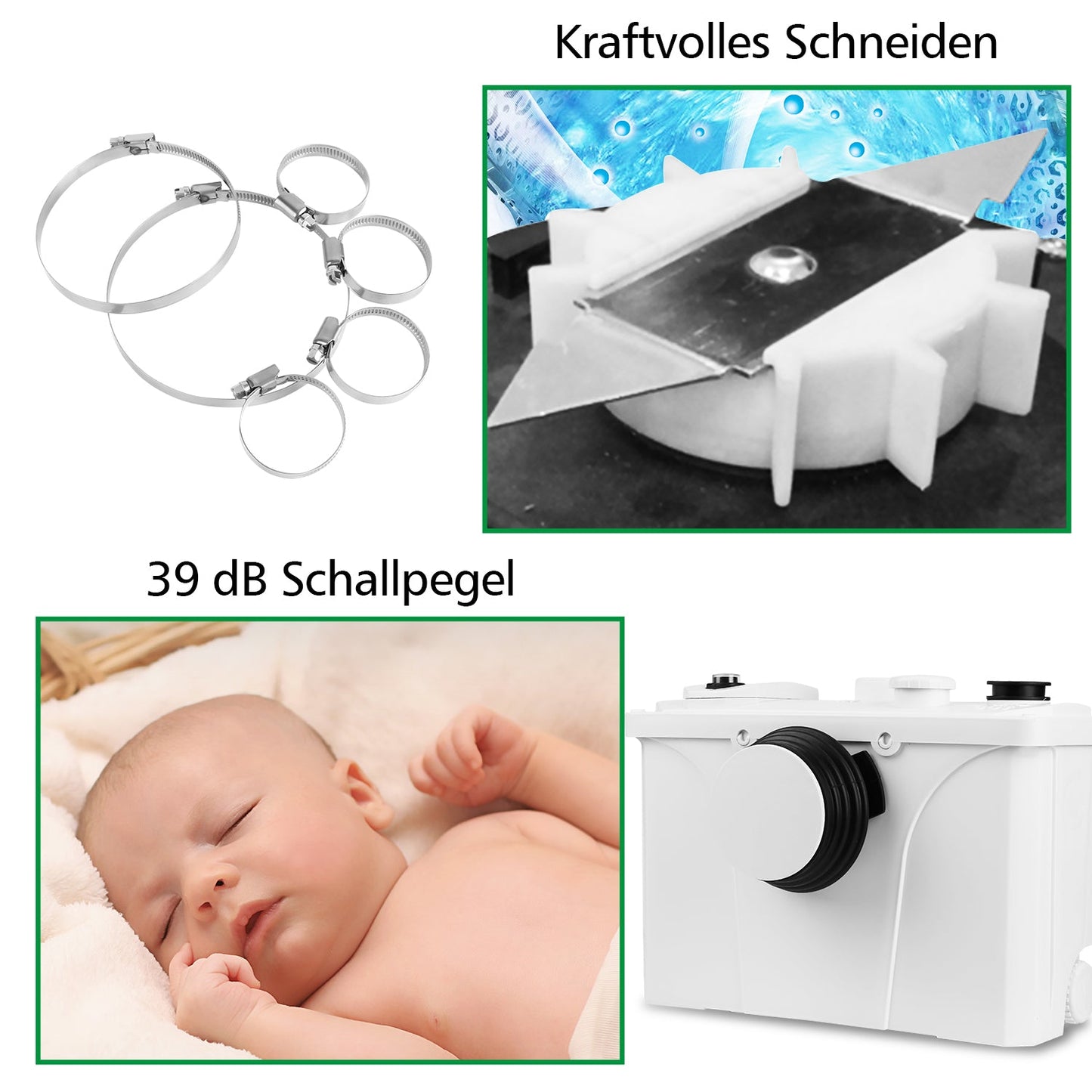 Hebeanlage Fäkalienpumpe 700W 190 L/min | Brehn