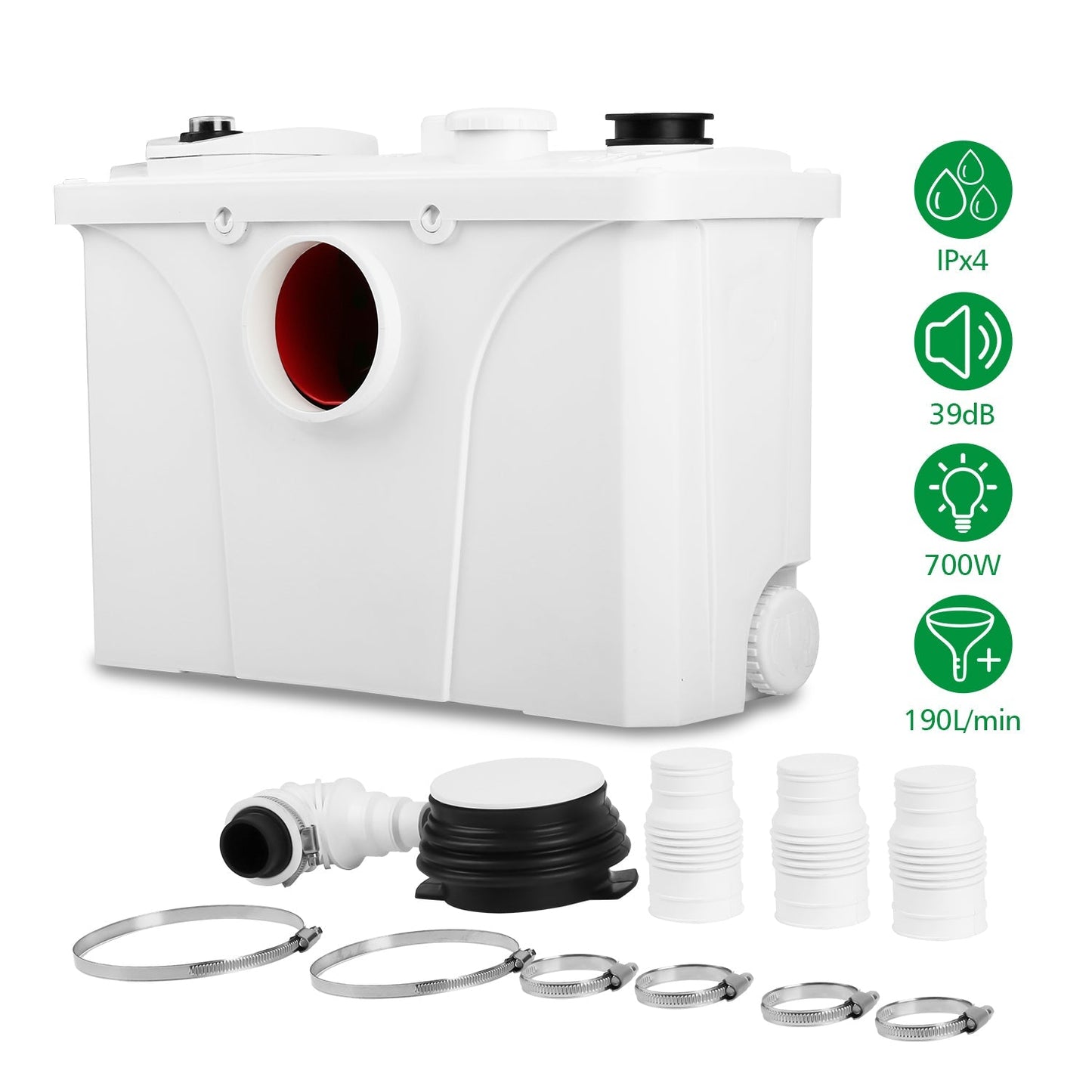 Hebeanlage Fäkalienpumpe 700W 190 L/min | Brehn