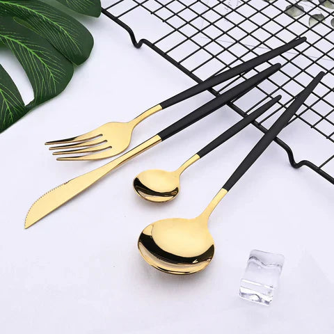 VédaTable 24-teiliges Besteckset – Moderne Edelstahl Eleganz | Brehn