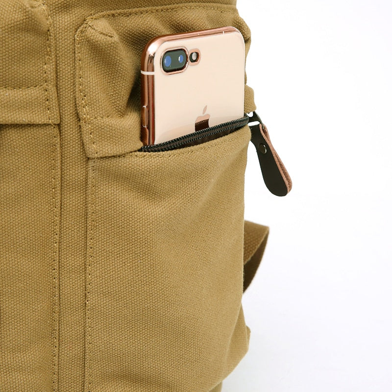 VIvolux | Große Kapazität Canvas Explorer Reise Rucksack