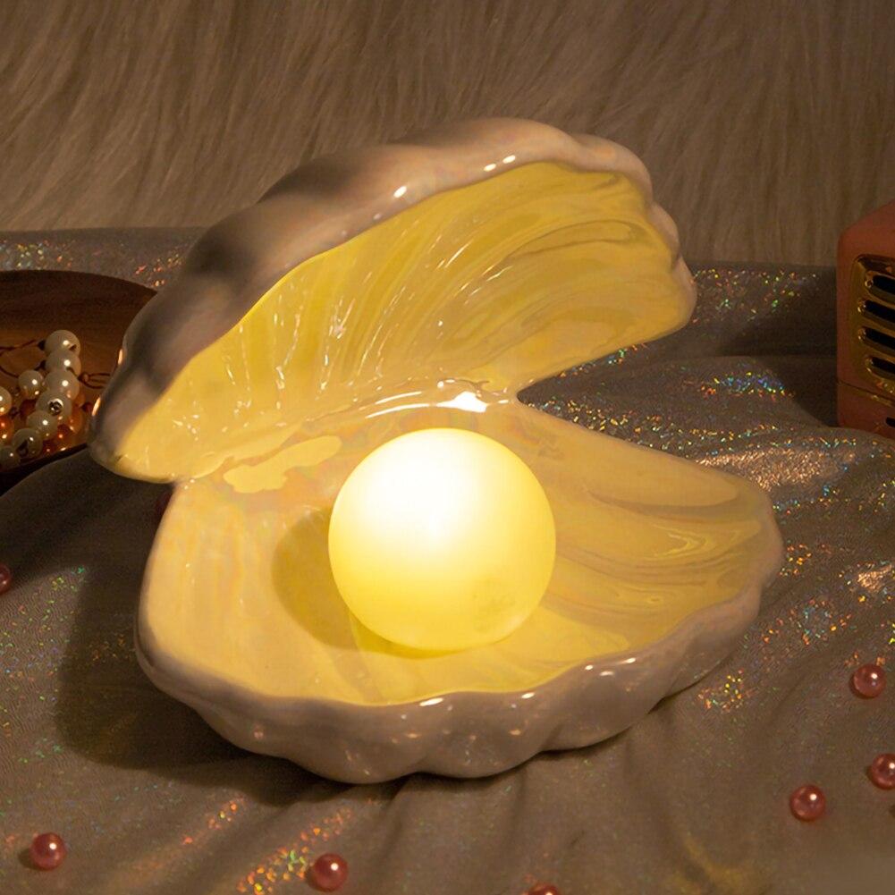 Chelly Chic Muschel Lampe | Eine magische Lampe mit einer Perle | Brehn