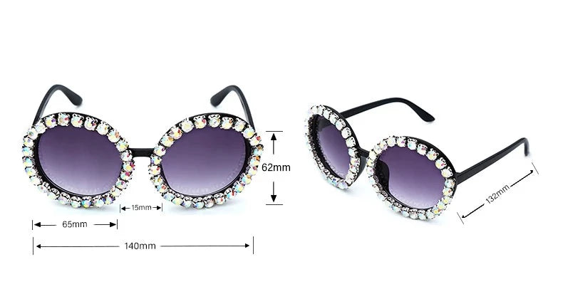 Brehn | Oversized Runde Luxus-Sonnenbrille