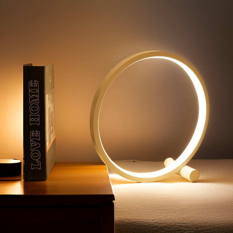 Minimalistische dimmbare Tischlampe - EclipseAura Lampe | Brehn
